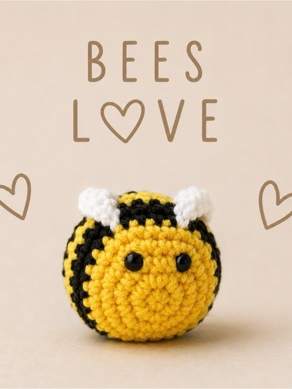 Handmade Bumblebee Crochet Plush - Yellow and Black
